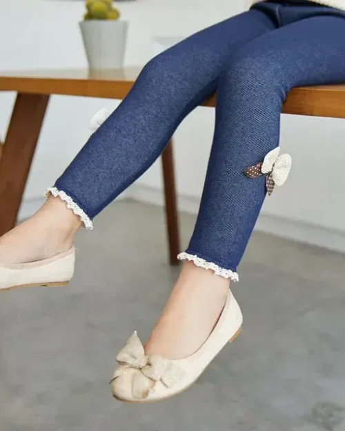 Kids Stacked Leggings Back