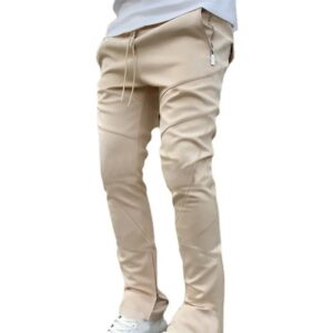 Korean Stacked Pants Beige