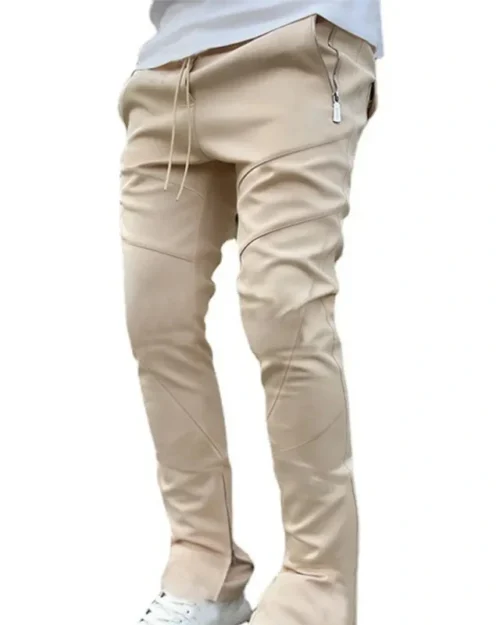Korean Stacked Pants Beige