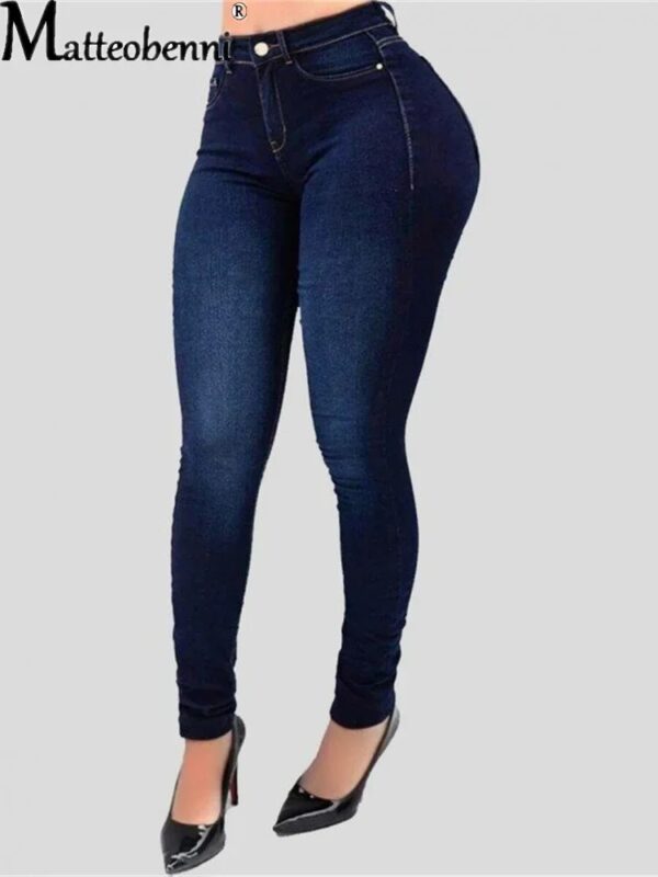 deep blue fit jeans