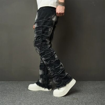 Ripped Jeans with Patches