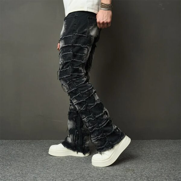 Ripped Jeans with Patches