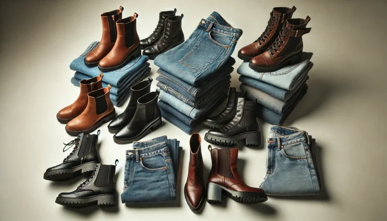 Stacked Jeans with Boots