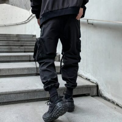 Stacked Tactical Techwear Cargo Pants for Men - Image 6