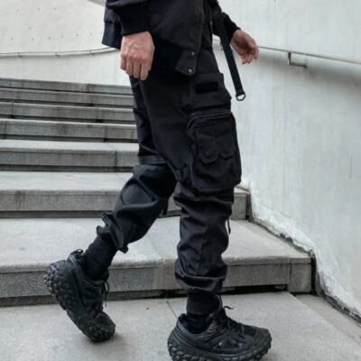Stacked Tactical Techwear Cargo Pants for Men - Image 7